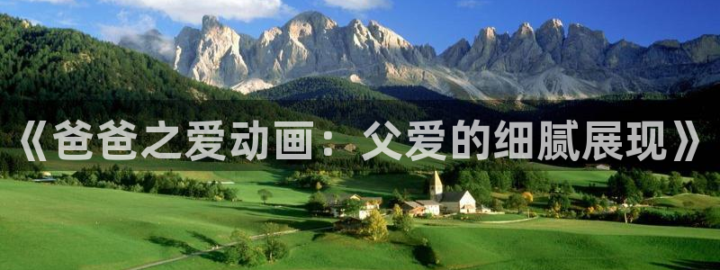 51动漫官网首页进入：《爸爸之爱动画：父爱的细腻展现》