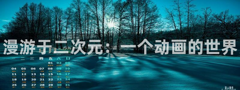真51动漫：漫游于二次元：一个动画的世界